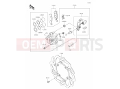 KAWASAKI KX250X (KX252DMFNN) (Europe) 40 Front Brake