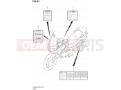 SUZUKI DL650A L2 (2012) V-Strom (E24) Egyéb - Feliratok