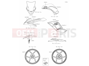 KAWASAKI NINJA 1000SX (ZX1002KMFAN) 61 Decals(Green)