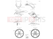 KAWASAKI NINJA 1000SX (ZX1002KMFAN) 62 Decals(Gray)