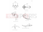 KAWASAKI 2020 61 Decals(Black)