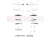 KAWASAKI 2020 35 Decals(Black)