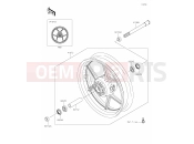 KAWASAKI Z1000 (ZR1000HLF) 38 Front Hub