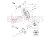 KAWASAKI Z1000 (ZR1000HLF) 39 Rear Hub