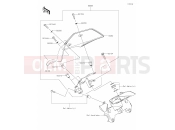 KAWASAKI Z1000 (ZR1000HLF) 70 Accessory(Meter Cover)