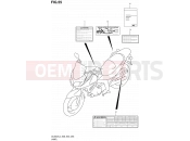 SUZUKI DL650A L4 (2014) V-Strom (E03,E28,E33) 55 - LABEL (DL650AL4 E33)