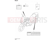 SUZUKI DL650A L4 (2014) V-Strom (E12) 47 - LABEL