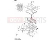 SUZUKI DL650A L4 (2014) V-Strom (E99) 3 - CYLINDER HEAD (REAR)