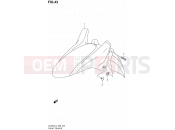 SUZUKI DL650A L4 (2014) V-Strom (E99) 43 - FRONT FENDER