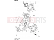 SUZUKI DL650A L4 (2014) V-Strom (E99) 53 - FRONT WHEEL