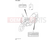 SUZUKI DL650A L5 (2015) V-Strom (E03,E28,E33) 496A - LABEL (DL650AL5 E28)