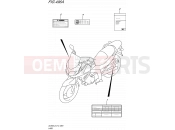SUZUKI DL650A L5 (2015) V-Strom (E12) 496A - LABEL