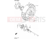 SUZUKI DL650A L5 (2015) V-Strom (E12) 550A - REAR WHEEL