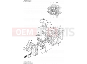 SUZUKI DL650A L5 (2015) V-Strom (E99) 104A - CYLINDER HEAD (FRONT)