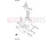 SUZUKI DL650A L5 (2015) V-Strom (E99) 543A - REAR CUSHION LEVER