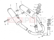 DUCATI 1994 Supersport 900 SS EXHAUST SYSTEM SUPERLIGHT » EXHAUST SYSTEM