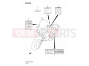SUZUKI DL650UE K9 (2009) V-Strom 52A - LABEL (MODEL K8/K9)