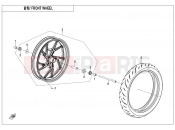 CFMOTO 2020 MOTORCYCLE 250 NK (CF250-A) FRONT WHEEL(NEW)