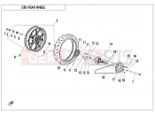 CFMOTO 2020 MOTORCYCLE 250 NK (CF250-A) REAR WHEEL(NEW)
