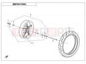 CFMOTO 300 NK (CF300) FRONT WHEEL