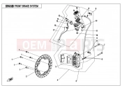 CFMOTO 300 NK (CF300) FRONT BRAKE SYSTEM（HANGTE）
