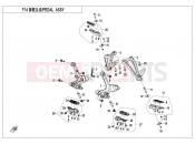 CFMOTO 300 NK (CF300) FOOTREST （ORDINARY）