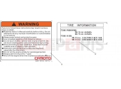 CFMOTO 300 NK (CF300) WARNING DECAL