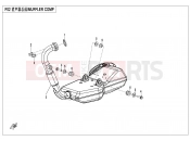CFMOTO 300 SR (CF300-3 [EU4] ) MUFFLER（TH）