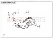 CFMOTO 300 SR (CF300-3F [EU5] ) MUFFLER - F02-A