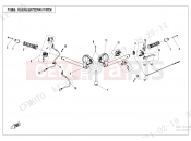 CFMOTO 300 SR (CF300-3F [EU5] ) STEERING SYSTEM(DOUBLE THROTTLE CABLE) - F10-B