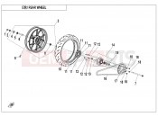 CFMOTO 300 SR (CF300-3F [EU5] ) REAR WHEEL - F11