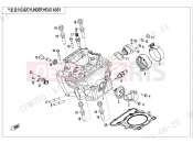 CFMOTO 2021 MOTORCYCLE 300 NK (CF300-BF [EU5] ) CYLINDER COVER - E02-2