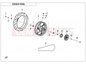 CFMOTO 450 SR (CF400-12H) REAR WHEEL - F11