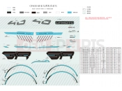 CFMOTO 450 SR (CF400-6F [EU5] ) DECAL KITS(NEBULA BLACK) - F19-A