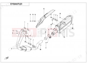 CFMOTO 2022 MOTORCYCLE 450 SR (CF400-6F [EU5] ) MUFFLER - F02