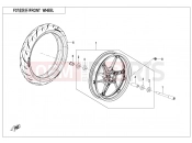 CFMOTO 2022 MOTORCYCLE 450 SR (CF400-6F [EU5] ) FRONT WHEEL - F07