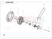 CFMOTO 2022 MOTORCYCLE 450 SR (CF400-6F [EU5] ) REAR WHEEL - F11
