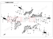 CFMOTO 2022 MOTORCYCLE 450 SR (CF400-6F [EU5] ) FOOTREST - F14