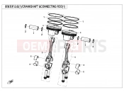 CFMOTO 2022 MOTORCYCLE 450 SR (CF400-6F [EU5] ) CRANKSHAFT @^CONNECTING ROD(1) - E04-1