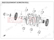 CFMOTO 2022 MOTORCYCLE 450 SR (CF400-6F [EU5] ) CRANKSHAFT @^CONNECTING ROD(2) - E04-2