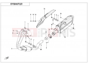 CFMOTO 450 SR (CF400-6F [EU5] ) MUFFLER - F02