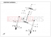 CFMOTO 450 SR (CF400-6F [EU5] ) FRONT SUSPENSION - F05-1-V2