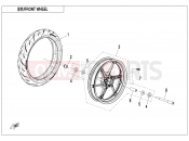 CFMOTO 450 SR (CF400-6F [EU5] ) FRONT WHEEL - F07
