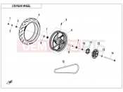 CFMOTO 450 SR (CF400-6H) REAR WHEEL - F11