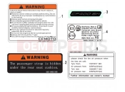 CFMOTO 450 SR (CF400-6H) LABEL - F19-1