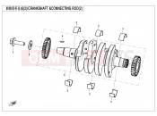 CFMOTO 450 SR (CF400-6H) CRANKSHAFT @^CONNECTING ROD(2) - E04-2