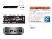CFMOTO 450 MT (CF400-8A [CN4] ) LABEL - F19-1