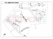 CFMOTO 650 MT (CF650-3) FRONT BUMPER(POLICE) - F25-B