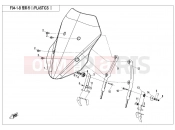 CFMOTO 650 MT (CF650-3C [EU 4] ) PLASTICS 1(BIG WINDSHIELD)