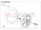 CFMOTO 650 MT (CF650-3C [EU 4] ) FRONT WHEEL （LOW CONFIGURATION）